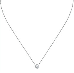 Elegantný strieborný náhrdelník so zirkónmi Silver LPS10AWV05