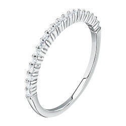 Elegantní stříbrný prsten se zirkony Silver LPS03AWV100