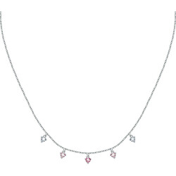 Něžný ocelový náhrdelník s krystaly Love LPS10ASD12