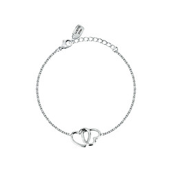 Bracciale in acciaio con cuori Love LPS05ASD56