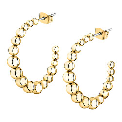 Originální kruhové pozlacené náušnice Earrings LPS01AYQ133