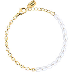 Pozlacený náramek s perličkami Pearl LPS05AZA01
