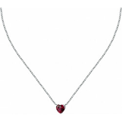 Romantický ocelový náhrdelník s krystalem Love LPS10ASD15