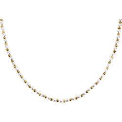 Stylový pozlacený náhrdelník s perličkami Pearl LPS10AZA07