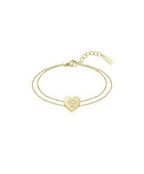 Bracciale romantico placcato in oro Cuore 2040400