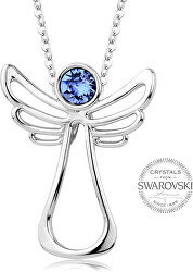 Náhrdelník s modrým krystalem Guardian Angel