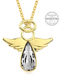 Pozlacený náhrdelník s krystalem Angel Rafael