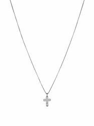 Schöne Halskette aus Stahl mit Kreuz MLJ335