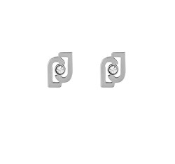 Minimalistické oceľové náušnice s kryštálmi Icona LJ1682