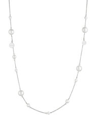 Ocelový náhrdelník s perličkami LJ1500