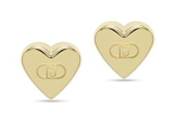 Orecchini a cuore placcati in oro Fashion LJ2632