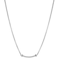 Bezaubernde Halskette aus Stahl mit Kristallen LJ1748