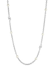 Půvabný ocelový náhrdelník s perličkami Icona LJ1663