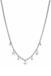 Stylový ocelový náhrdelník s přívěsky Brilliant LJ1648