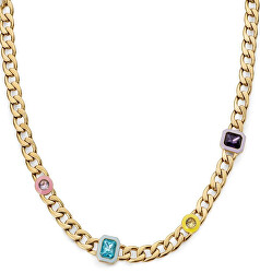 Štýlový pozlátený náhrdelník Fashion LJ2221
