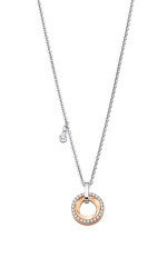 Ocelový náhrdelník s bicolor přívěskem Woman Basic LS2176-1/3