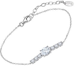 Dechberoucí stříbrný náramek s čirými krystaly Swarovski LP2011-2/1