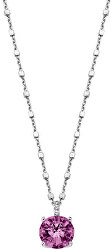 Elegantný strieborný náhrdelník s kryštálmi Swarovski LP2005-1 / 2 (retiazka, prívesok)