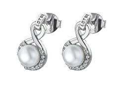 Splendidi orecchini in argento con perle sintetiche LP1589-4/1