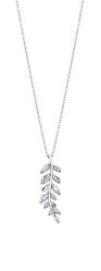 Krásný stříbrný náhrdelník s čirými zirkony LP3088-1/1 (řetízek, přívěsek)