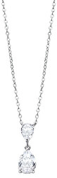 Luxusní stříbrný náhrdelník s čirými krystaly Swarovski LP2014-1/1