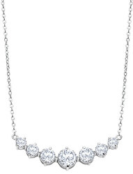 Luxusní stříbrný náhrdelník s čirými krystaly Swarovski LP2013-1/1