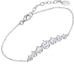 Luxusní stříbrný náramek s čirými krystaly Swarovski LP2013-2/1