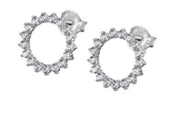 Splendidi orecchini in argento con zirconi a forma di corona solare LP3112-4/1