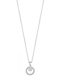 Okouzlující stříbrný náhrdelník s čirými zirkony LP3080-1/1