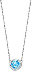 Okouzlující stříbrný náhrdelník s třpytivými krystaly Swarovski LP2008-1/3