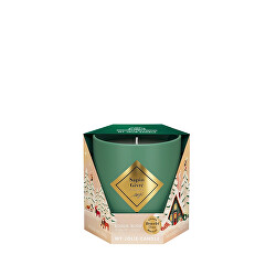 Candela profumata 40 ore con bracciale My Jolie Candle Village Abete innevato 320162