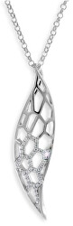 Elegantní náhrdelník ze stříbra M41056 (řetízek, přívěsek)