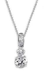 Něžný stříbrný náhrdelník JA33920CZ (řetízek, přívěsek)