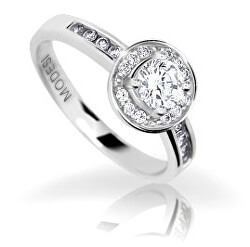 Třpytivý stříbrný prsten WAIYS-R