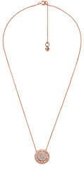 Luxusné bronzový náhrdelník so zirkónmi MKC1389AN791