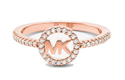 Luxusný bronzový prsteň so zirkónmi MKC1250AN791