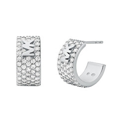 Luxus ezüst karika fülbevaló cirkónium kövekkel Premium MKC1553AN040