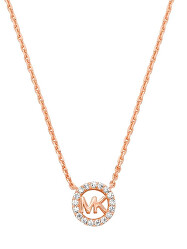 Collana fashion placcata in oro rosa con zirconi cubici MKC1726CZ791