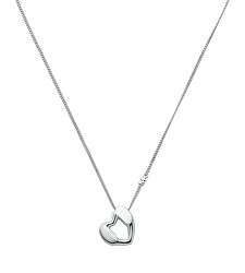 Něžný stříbrný náhrdelník se srdcem Love Kors MKC1777040