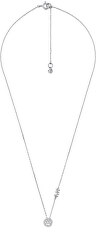 Nežný strieborný náhrdelník so zirkónmi MKC1208AN040