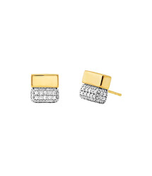 Originální bicolor náušnice se zirkony Brilliance MKC1754CZ931