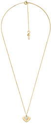 Collana in argento placcata in oro con cuore MKC1120AN710/47-GOLD (catena, pendente)