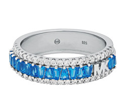 Překrásný stříbrný prsten se zirkony MKC1637CE040
