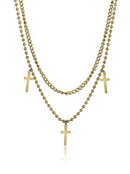 Doppelte vergoldete Halskette Brooke Gold Necklace MCN23106G