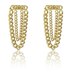 Cercei frumoși placați cu aur Celine Gold Earrings MCE23134G