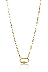 Colier original placat cu aur Hailey Gold Necklace MCN23016G