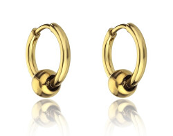 Pozlacené kruhové náušnice Everly Gold Earrings MCE23023G