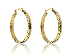 Elegantní kruhové náušnice Stella Gold Earrings MCE23014G