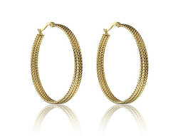 Výrazné kruhové náušnice Zoe Gold Earrings MCE23015G