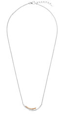 Elegantní bicolor náhrdelník se zirkony N0000477